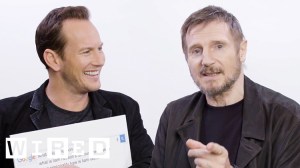 Liam Neeson and Patrick Wilson Answer the Web’s Most Searched Questions About Themselves