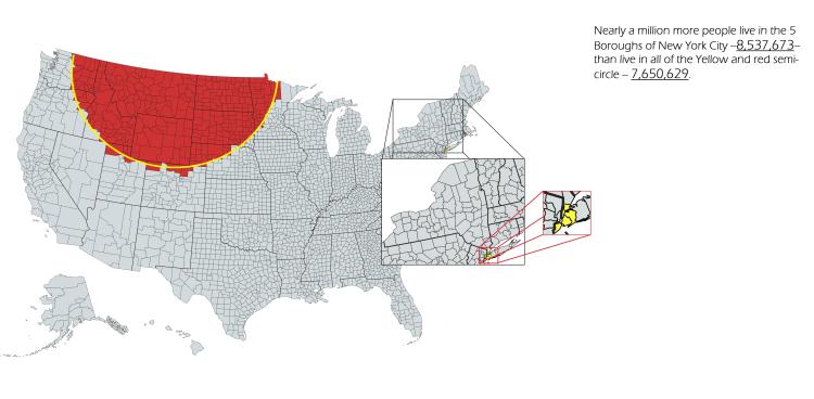 A Map Showing How More People Live New York City Than the Sum of Parts ...