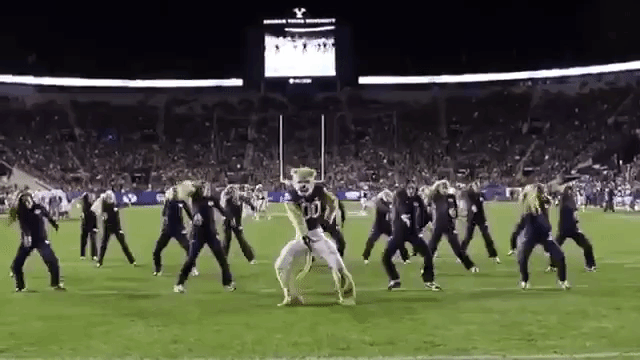 BYU Mascot Cosmo Cougar Steals the Show