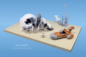 Luke's Grizzly 'Burning Homestead' Scene From Star Wars A New Hope Recreated Using LEGO