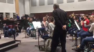 Virginia Wind Symphony Students Trick Band Director by Playing Mii Channel Theme Song