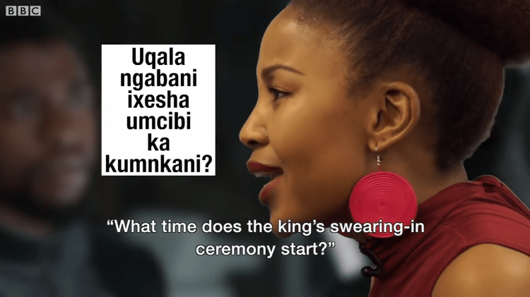 Xhosa Wakandan BBC