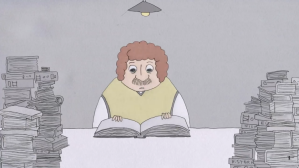 Yearbook, An Animated Short Film About a Man Hired to Write the History of Human Existence