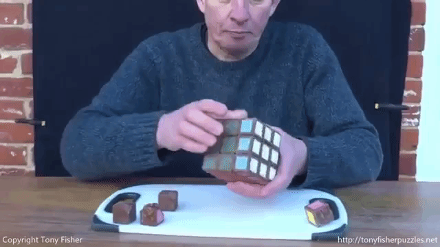 A Functioning Chocolate Rubik’s Cube for Easter