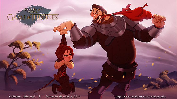 Disney Style Game Of Thrones Illustrations