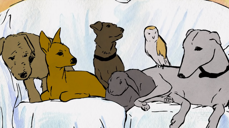 A Heartwarming Animation About an Abandoned Greyhound Who Helped Other  Animals Heal