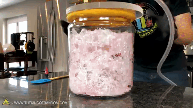 Whipped Cream in a Vacuum Chamber
