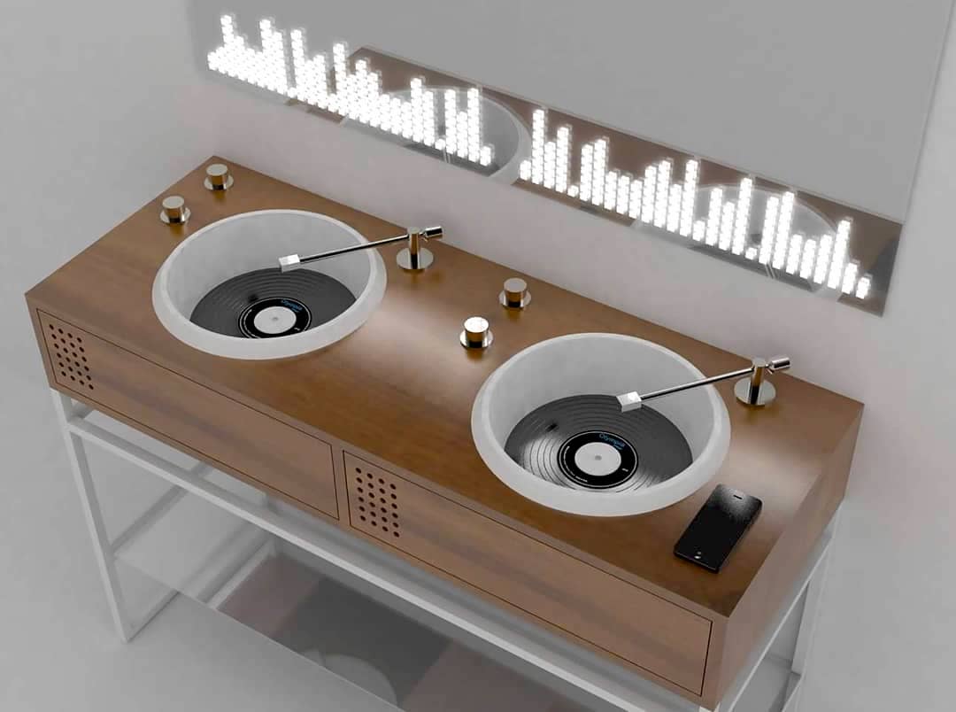 Bathroom Reverb Modern Bathroom Designs Inspired by DJ Equipment