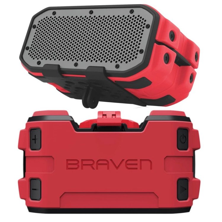 BRV-1M waterproof Bluetooth speaker Red