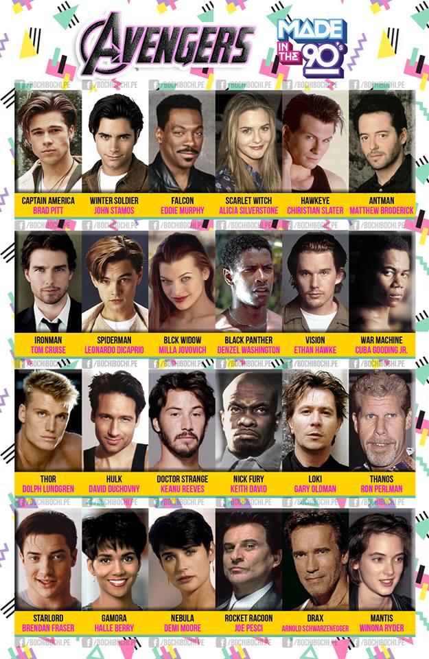 Casting the Avengers in the 1990s