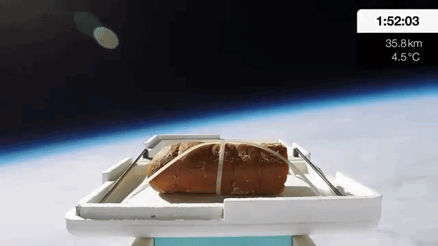 Homemade Garlic Bread in Space