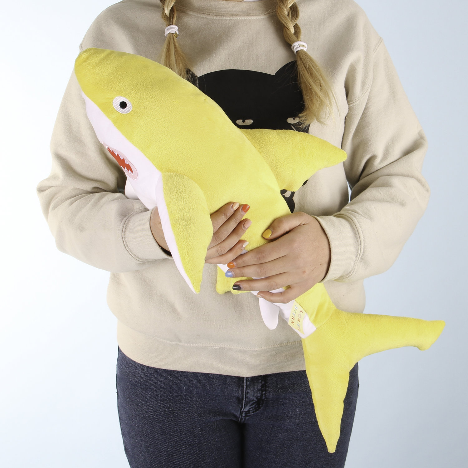 yellow shark plush