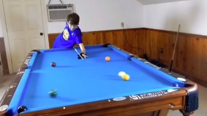 14-Year-Old Performs Amazing Pool Trick Shots