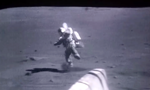 Astronauts Tripping and Falling Over on the Moon
