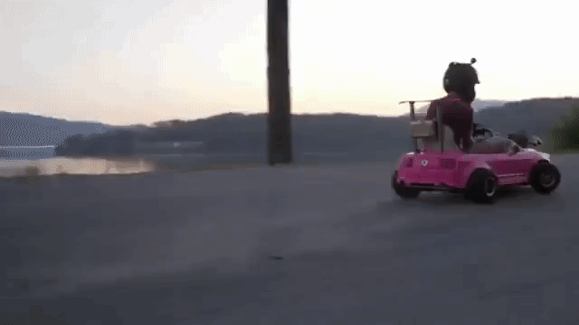 Barbie Mustang Go Kart