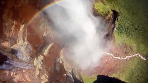 Fearless Base Jumper Leaps From World's Highest Waterfall in Venezuela