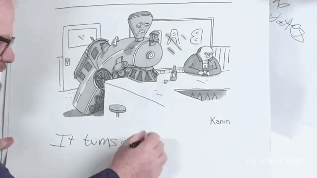 Jim Gaffigan Enters The New Yorker Cartoon Caption Contest