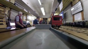 Relaxing POV Footage of a Ride on Board a Tiny Model Train