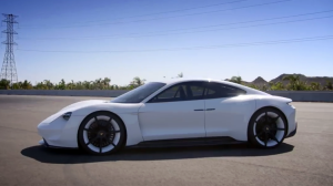 Adam Levine Drives the All-Electric Porsche Mission E Concept Car