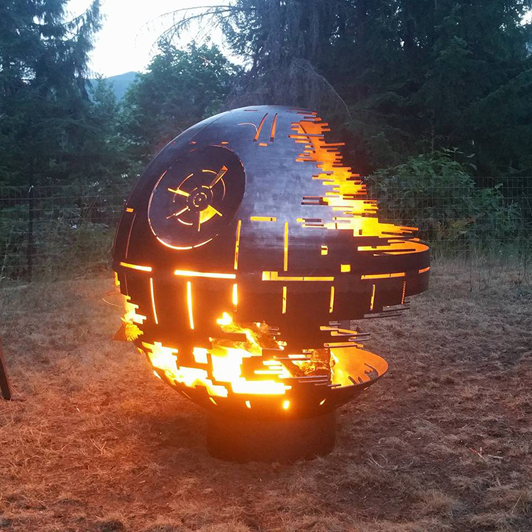 Steel Star Wars Death Star Fire Pit