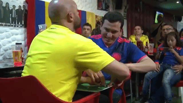 Friend Helps Blind Deaf Man Enjoy World Cup Game
