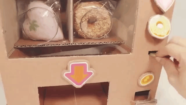 How to Make Donuts Vending Machine from Cardboard