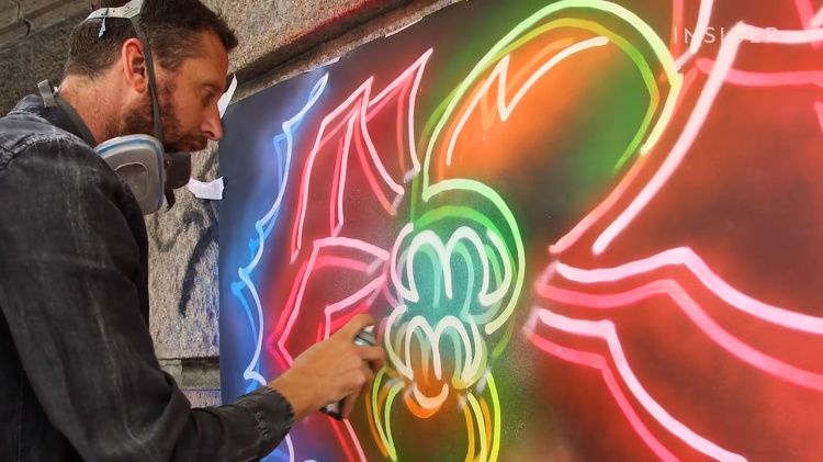 Australian Graffiti Artist Explains How He Creates a Vivid 3D Neon