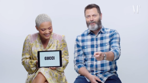Nick Offerman and Kiersey Clemons Give a Lesson on Millennial Slang