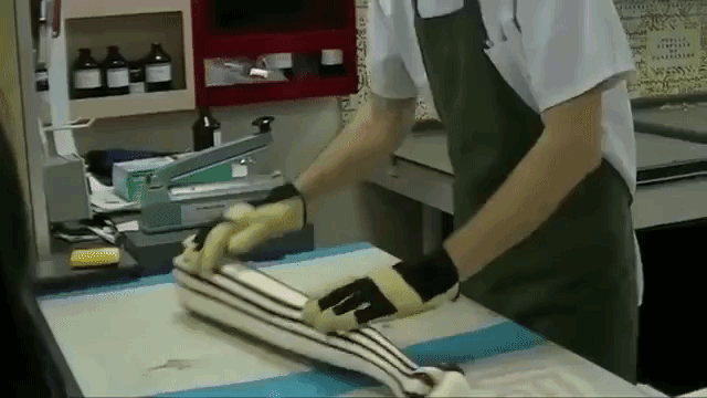 Giant Candy Cane Hand Rolled for Elderly Elephant