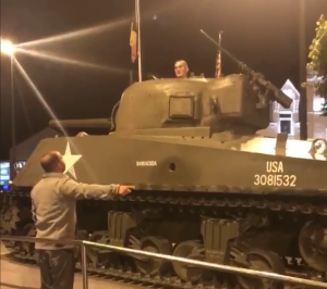 Man Refuses to Get Out of Tank