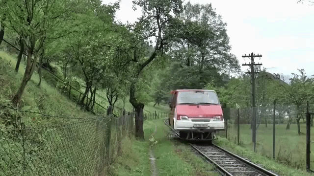 Converted Minivan Vaser Valley Railway Romania