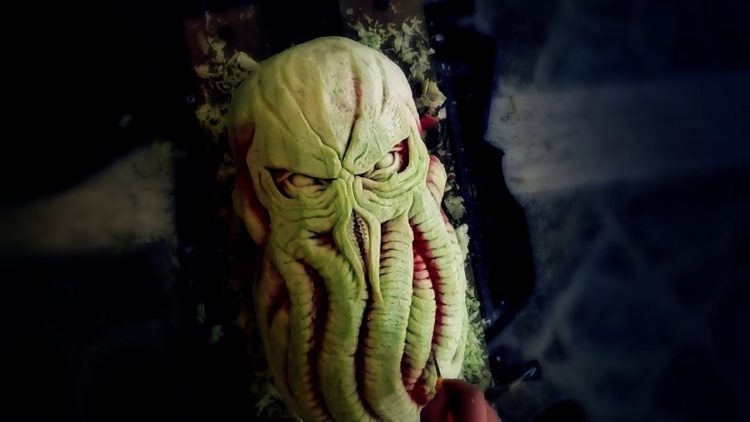 Cthulhu Watermelon Carving