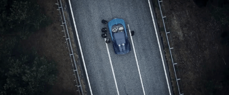 Driving LEGO Bugatti