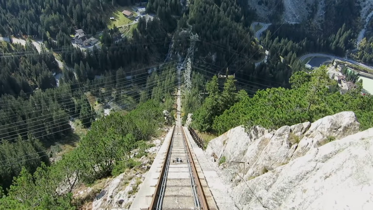 Steep Downhill Ride