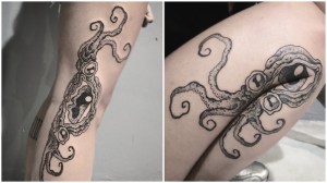 Folding Octopus Tattoo