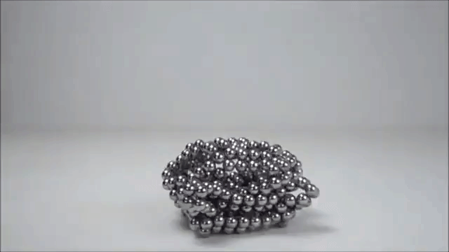 Magnetic Sculpture Destructin in Reverse