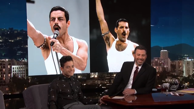 Rami Malek Jimmy Kimmel Freddie Mercury