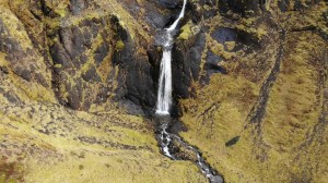 Drone Video of Secret Waterfall in Iceland
