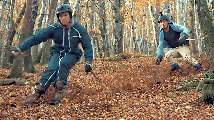 Leaf Skiing