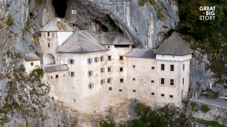 Slovenian Cliffside Castle