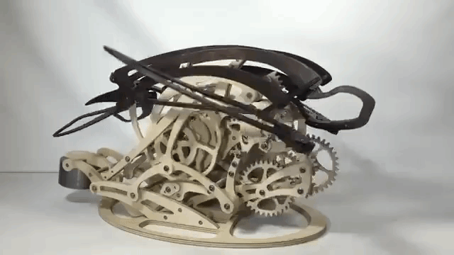 Carapace Kinetic Sculpture Timelapse