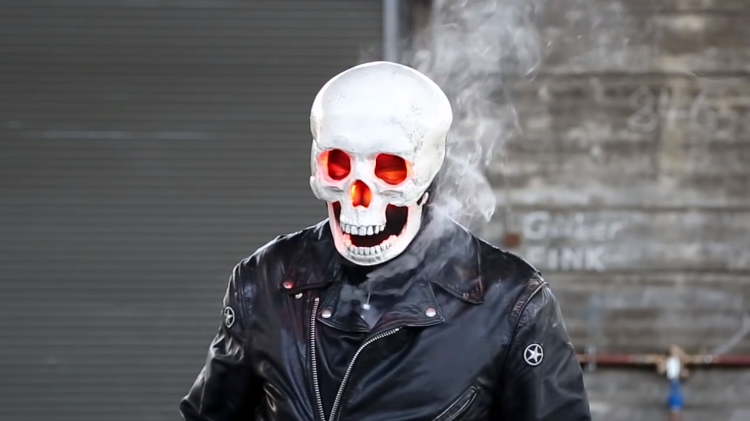 How to make a ghost rider mask