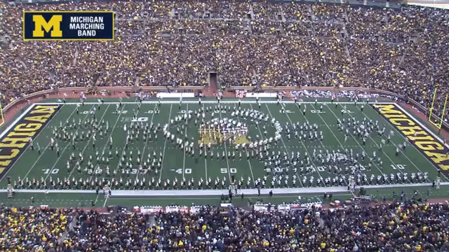 Michigan Penn State Marching Band Halftime Show