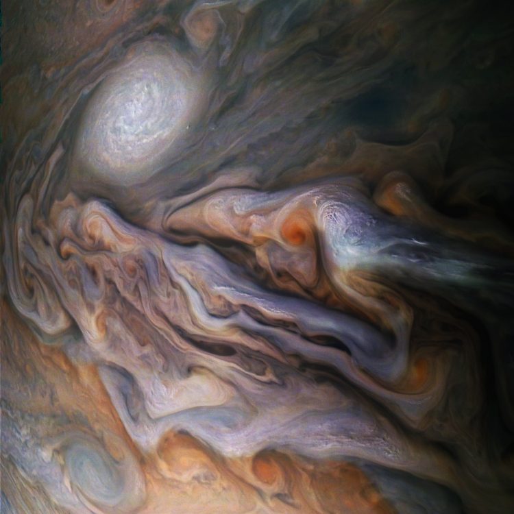 Juno Jupiter Clouds NASA White Oval