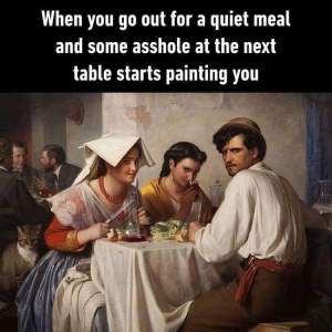 Painting People Eating