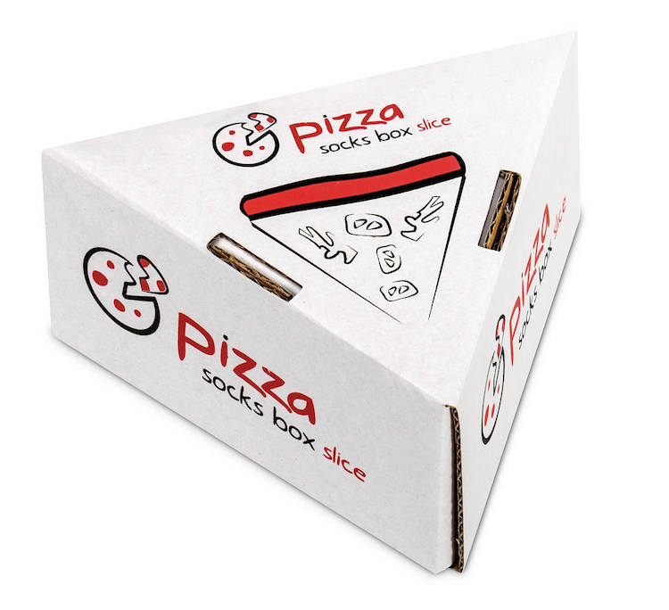Pizza Socks Slice Box