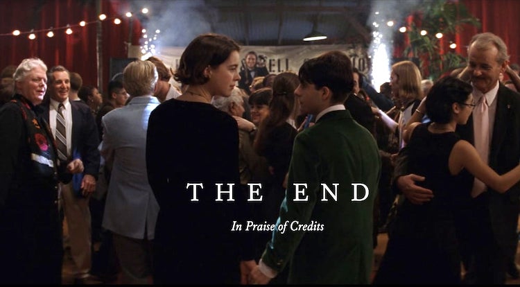 The End Closing Credits