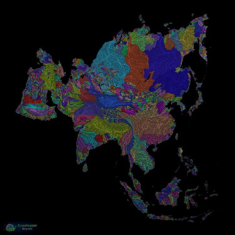 Asia Rivers Catchment