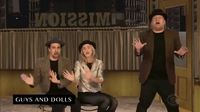 Guys and Dolls LinManuel Miranda Emily Blunt James Corden 22 Musicals
