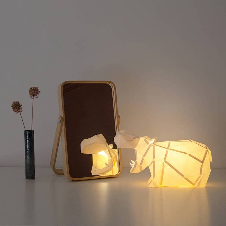 Lamp Kits That Fold Into Geometric Papercraft Animals